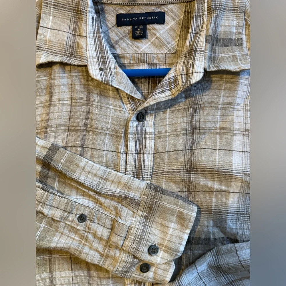 Banana Republic Beige Button Down Shirt